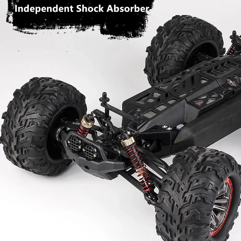 

Высокоскоростная радиоуправляемая машинка-багги для бездорожья, 70 км/ч, с бесщеточным двигателем, наклоном на 50 градусов, независимой амортизацией, защитой от брызг