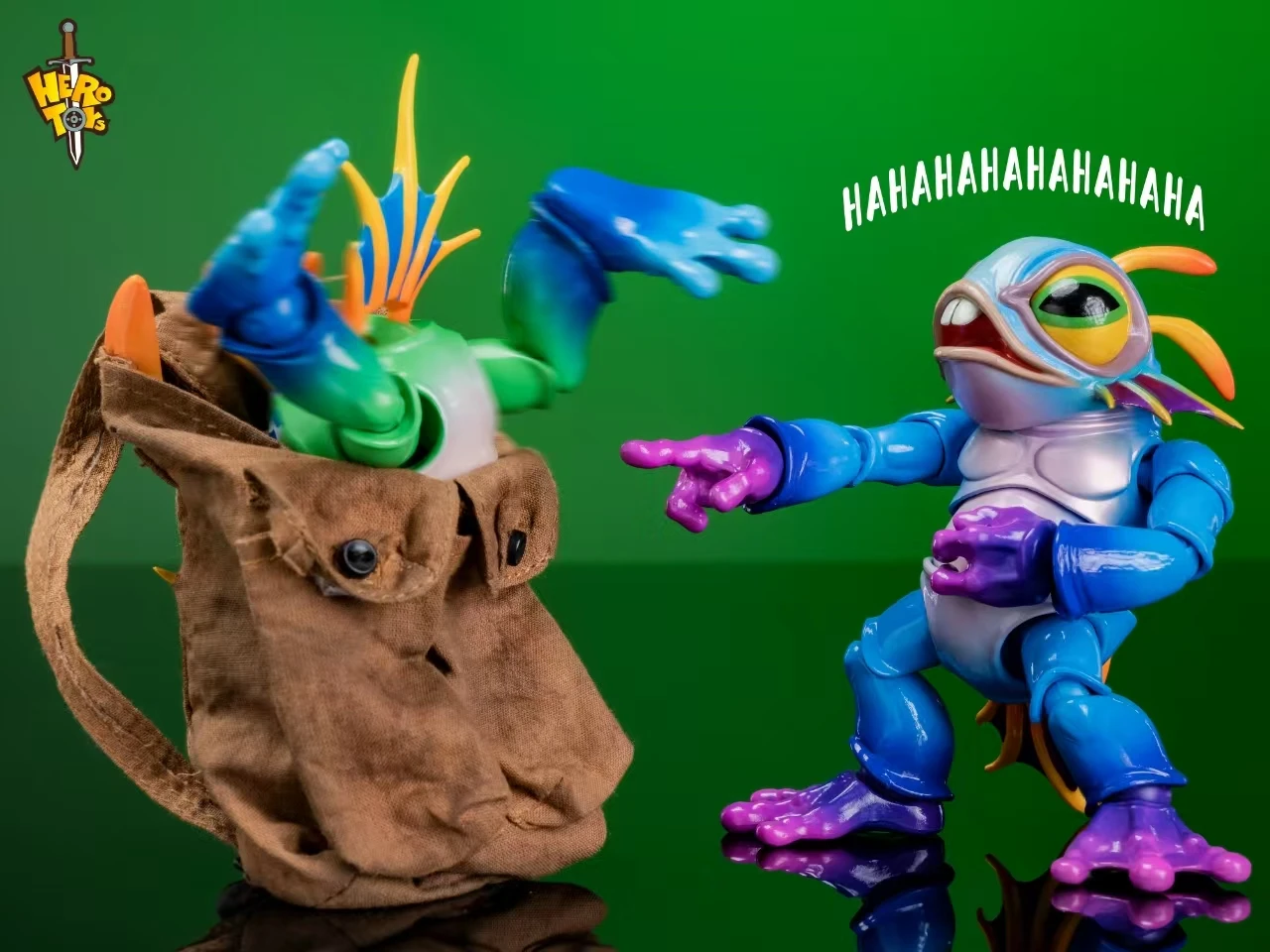 Metytoyz Hero Toys VVOVV Murloc With Bag 15cm Action Figure Toys Doll Model Adventurer World Mermaid Fish Man Collectible Gift