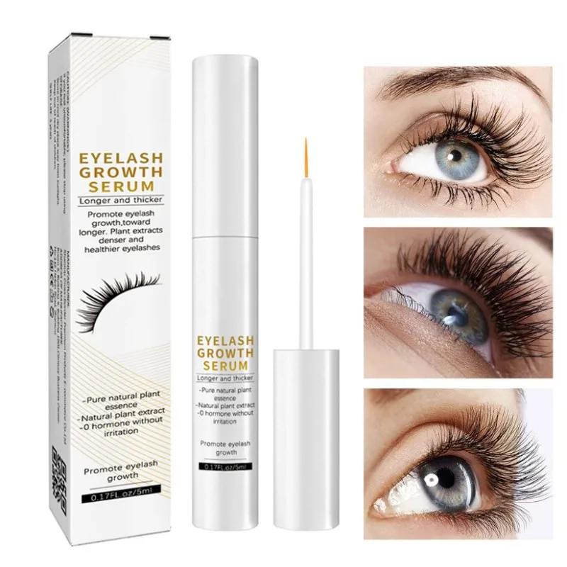 Soro de crescimento rápido dos cílios, Natural Eyelashes Enhancer, mais grosso, Sobrancelhas Lift, Fuller Lashes Care Products, 7 dias