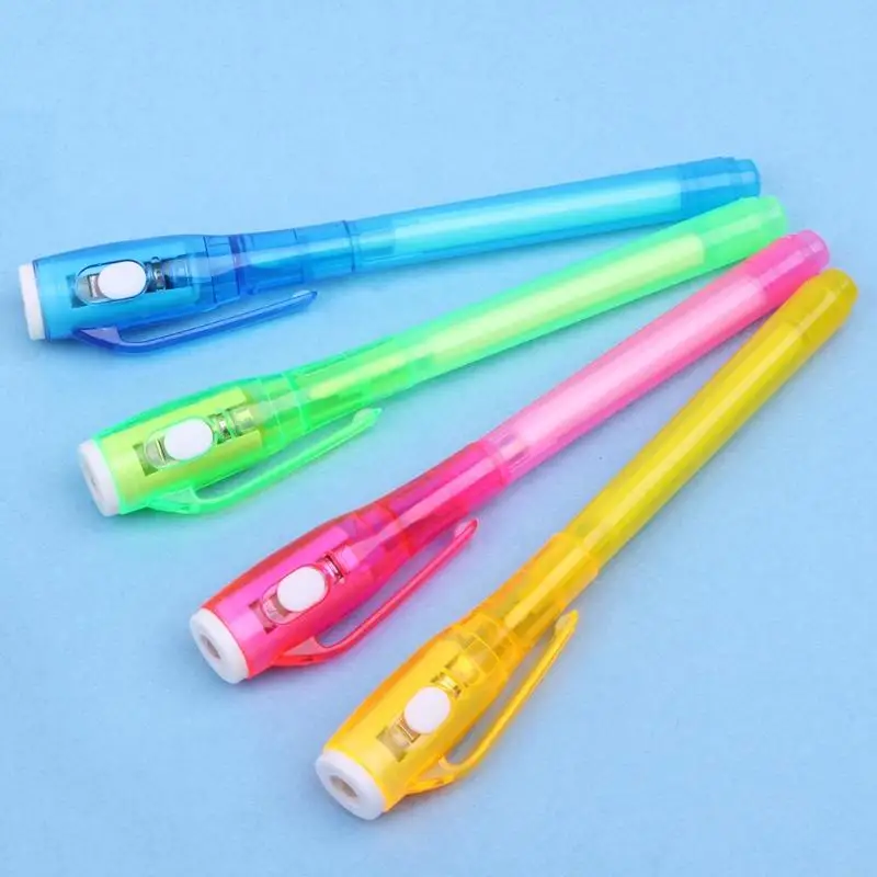 W89C Invisible Pen Trinting Gendage Secret Message مع UV Light Stationery