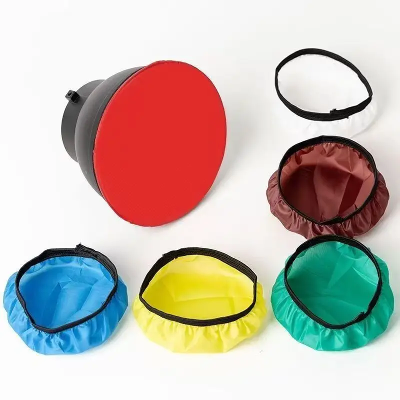 

5pcs Soft Diffuser Sock for Photography Studio Strobe Reflector Standard Reflector 7" 180mm ,