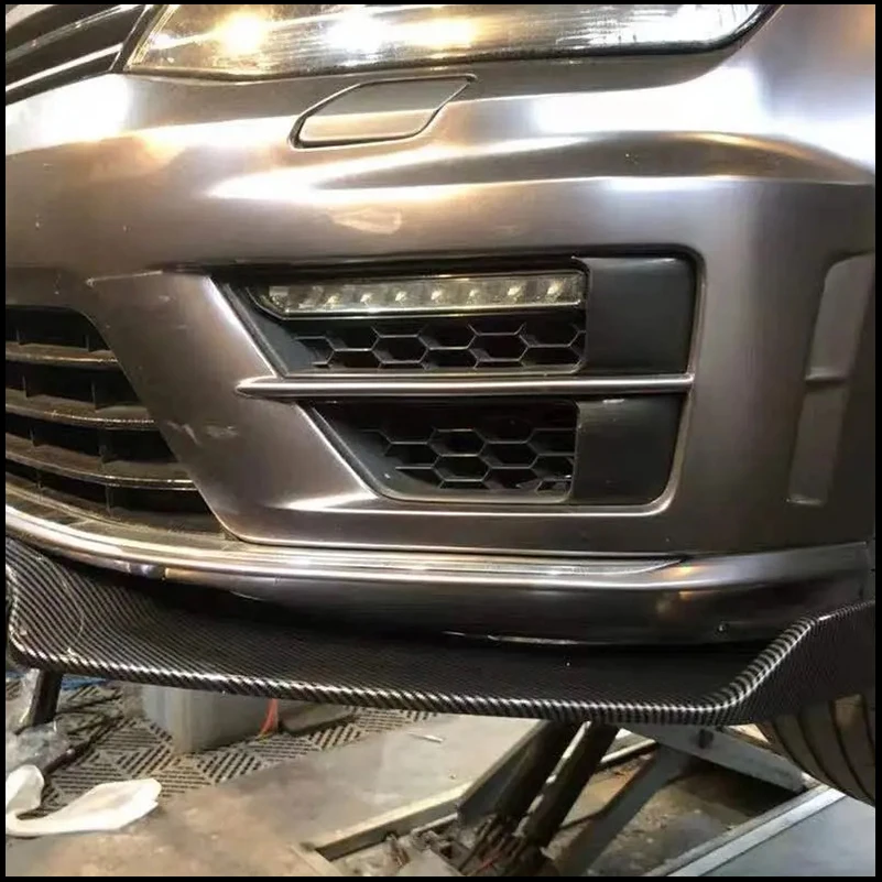 For VW Golf 7 7.5 GTI GTD R R-Line 2013-2020 Front Bumper Lip Diffuser Spoiler Guard Auto Accessories