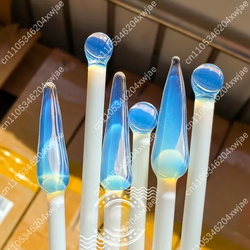 B04 Borosilicate Glass Rod Moon White High Temperature Resistant for Flameworking Glass Art DIY Bead Making Craft Supplies