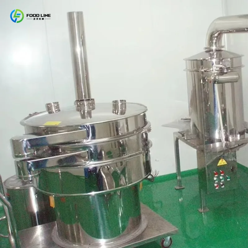 Customized CE Certificated Powder Sifting Machine Rotary Industrial Sieve Vibrating Screen Separator Machine for Food Industry