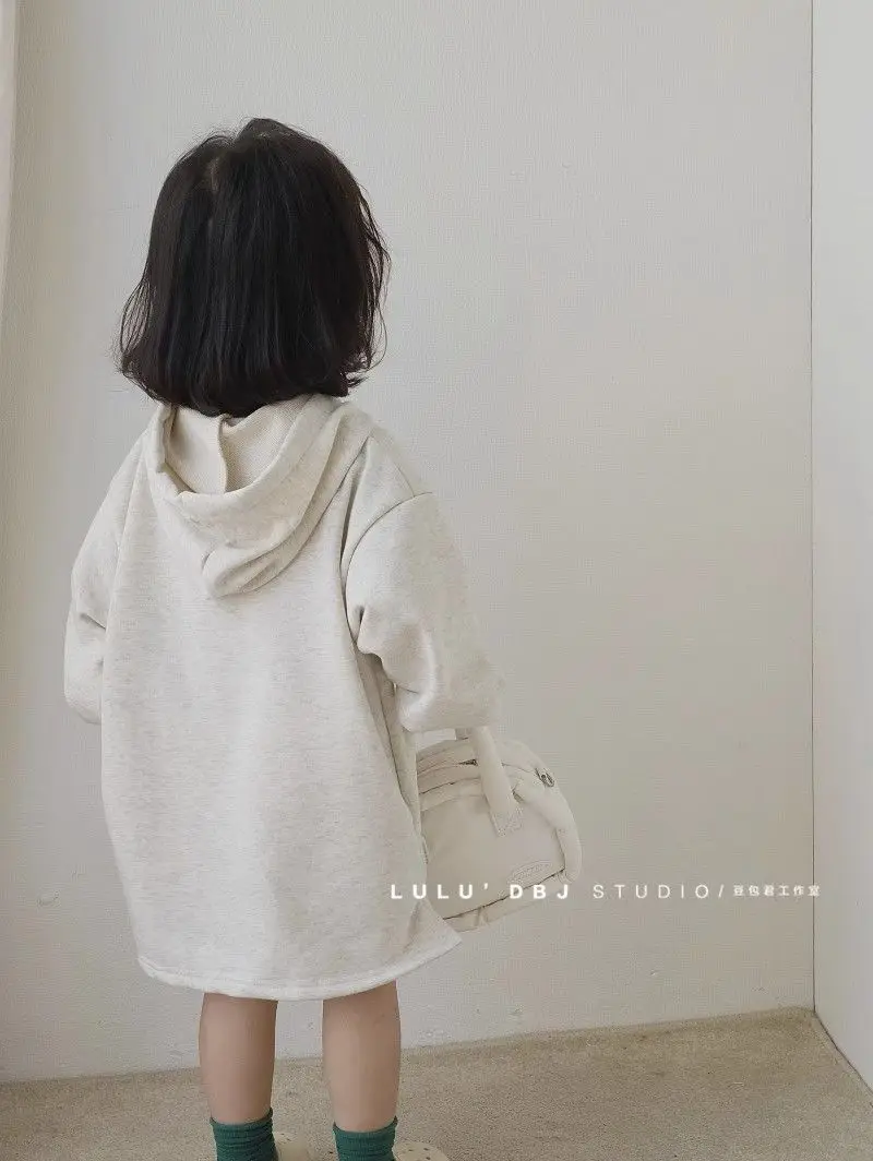 1-11Years Toddler Baby Hooded Dresses for Girls Cute Cotton Long Sleeve Dress Clothing Kids Fall Outfits 2 3 4 5 6 7 8 9 10