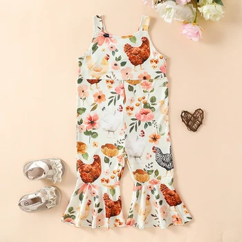 Floral Flare Baby Girl Romper 1