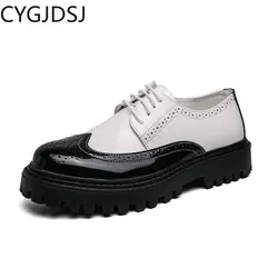 Oxford Shoes for Men Business Suit Office 2026 Patent Leather Shoes for Men Brogues Shoes for Men Italiano Casuales туфли