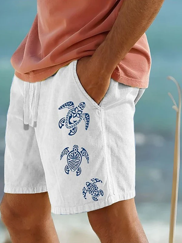 

Свободные мужские пляжные лыжи, летние повседневные дышащие брюки Spor Dstring Vaion Five-Quarter, прямые брюки со средней талией