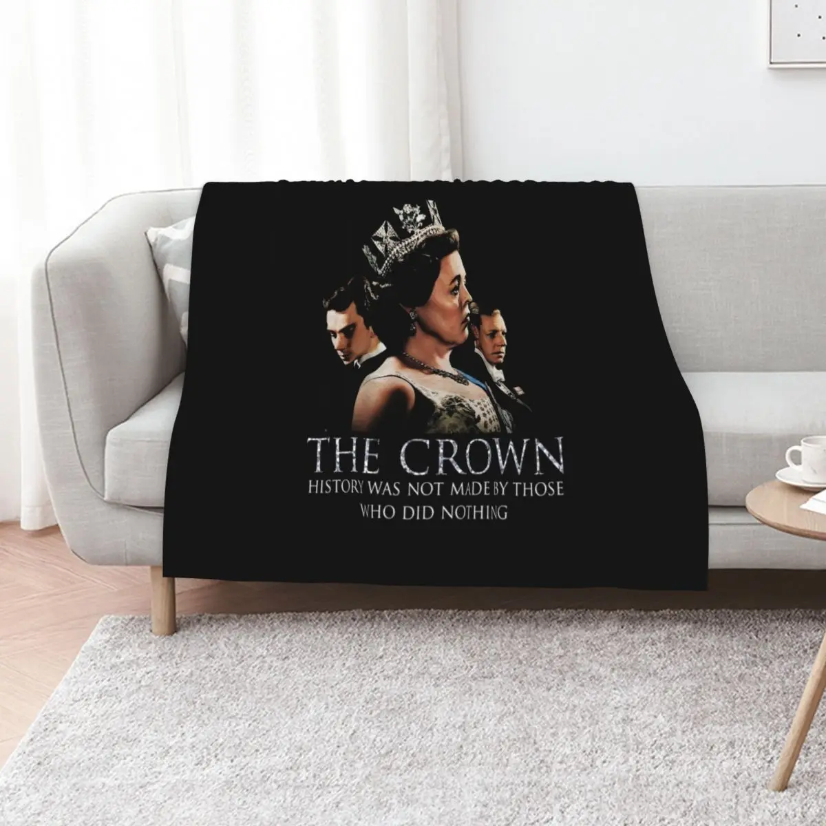Manta de Peluche Suave y Afelpada de la Edición Especial de Netflix The Crown para Dormitorio y Sala de Estar