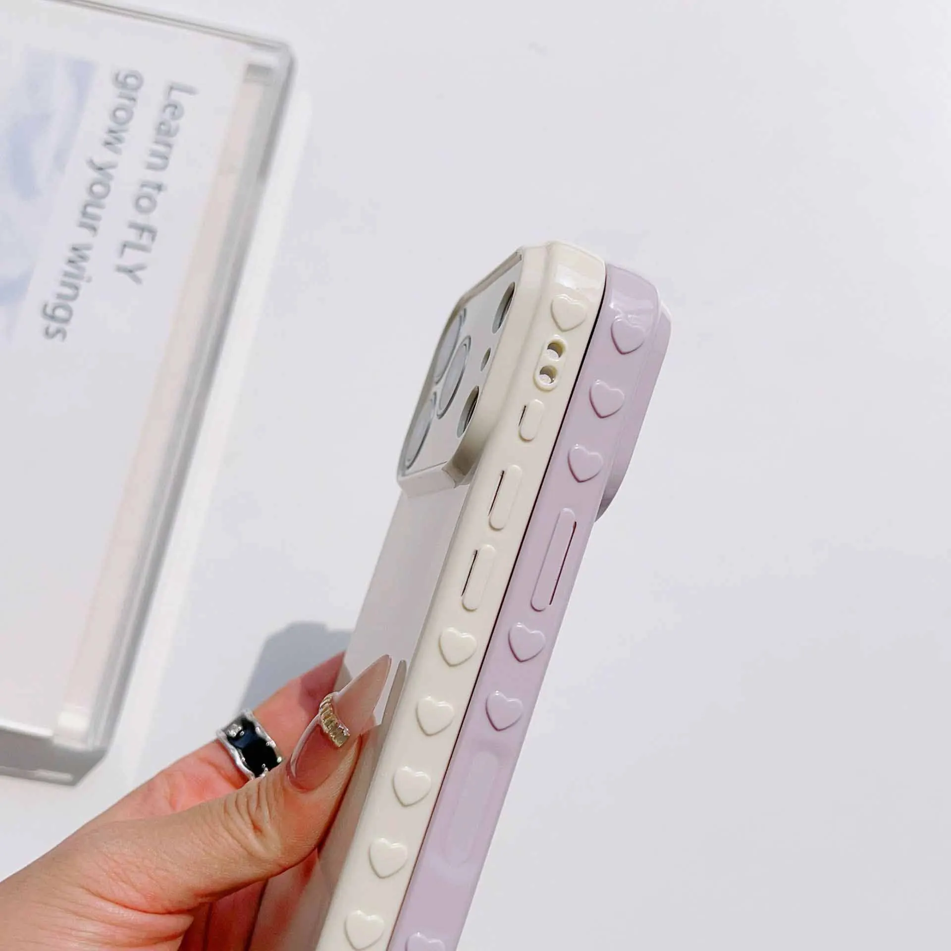 Cute Mary Cat For Apple iPhone 17 16 15 14 13 12 Mini 11 Pro Max Bubble Heart Cover Funda Silicone Soft Capa Phone Case view 6