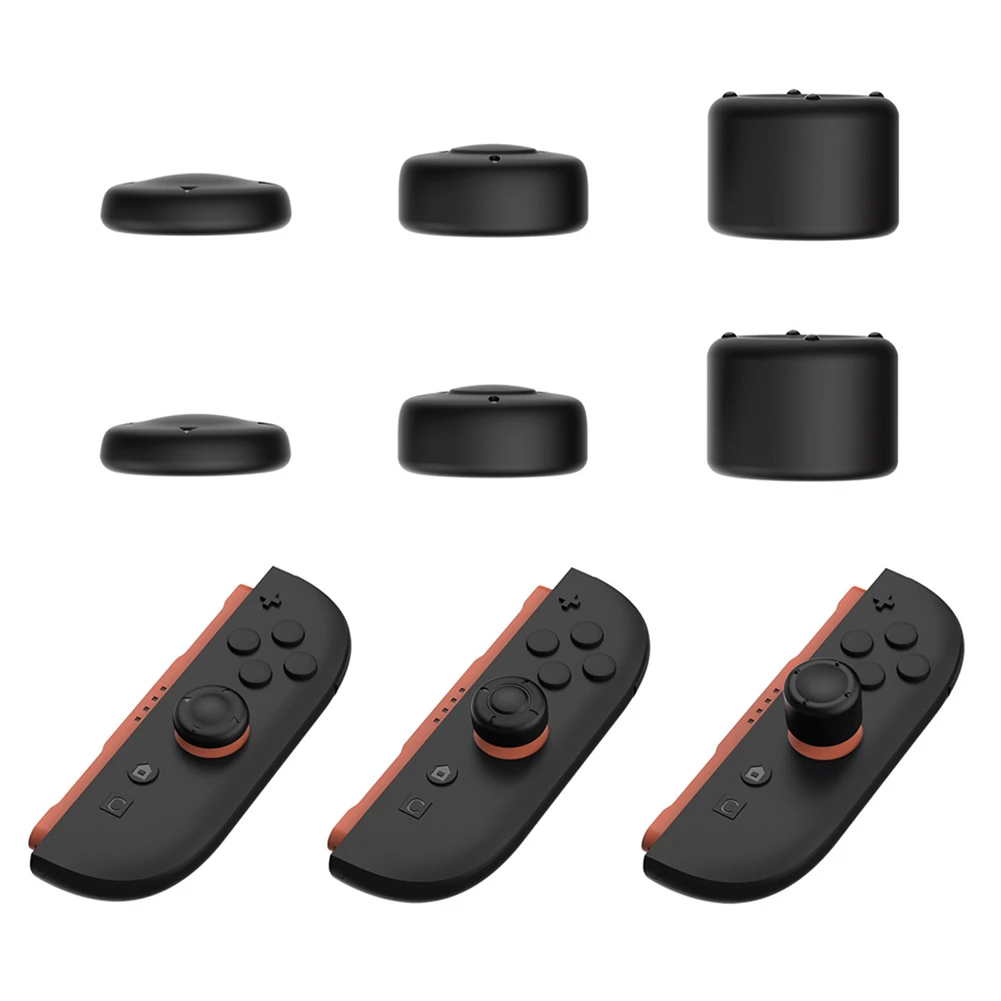 6 قطعة سيليكون Thumbsticks عصا التحكم غطاء تغليف استبدال ThumbStick قبضة غطاء تغليف عصا قبعات Thumbstick قبضة غطاء للتبديل 2