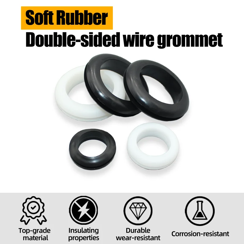 Rubber Grommet Sealing Washer Firewall Hole Electrical Wire Plug Cable Plumbing Gaskets Oil Resistant High Temperature Oring Kit