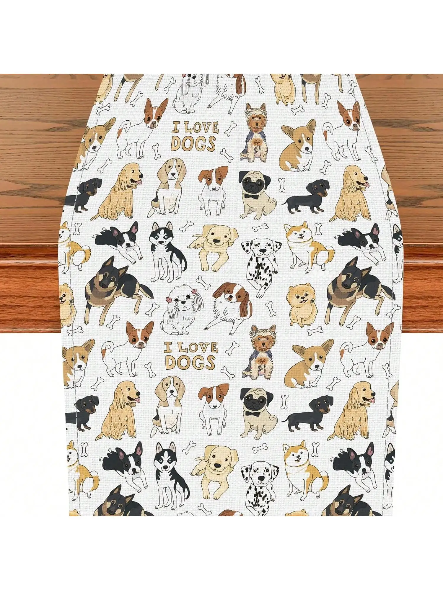 

1 интересная дорожка для стола, украшение для дома на День Благодарения, милая кухня, украшение для дома в ресторане, милая белая собака