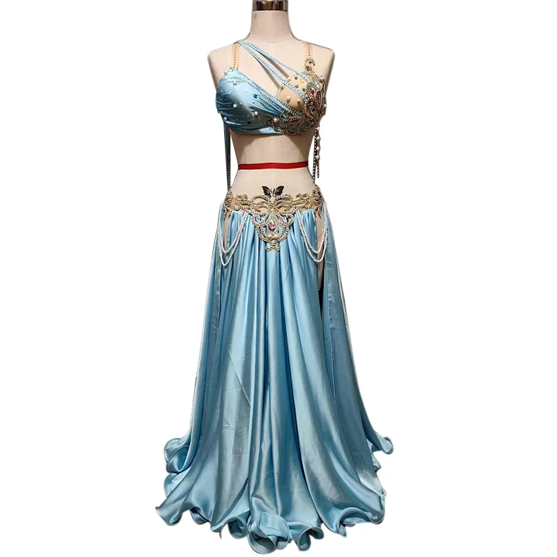 Belly Dance Performance Costume Suit High-End Custom Children Female Competition Professional Suit Oriental Bellydance Outfit