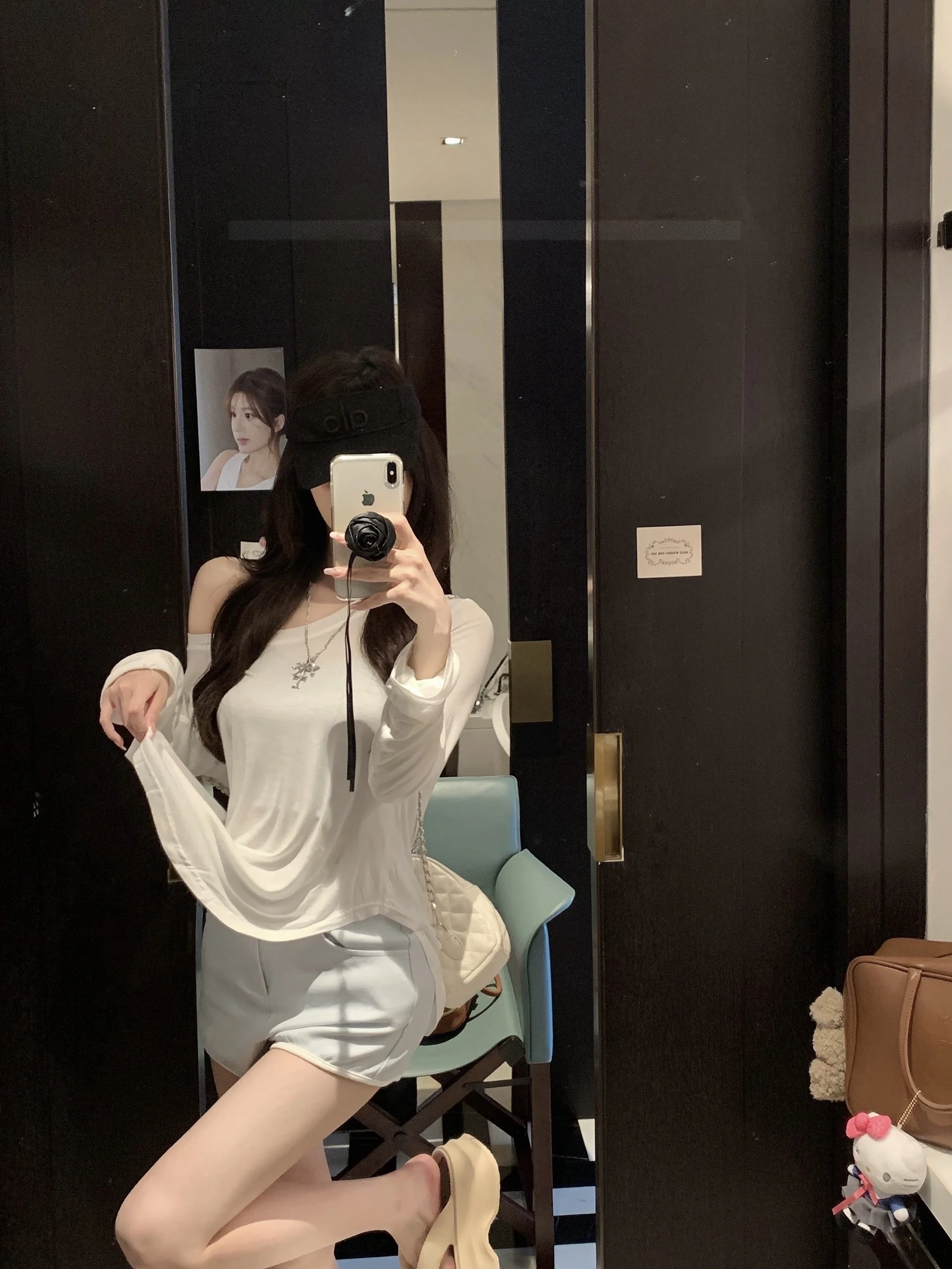 

Kumikumi Loose Long Sleeve T-Shirt Set Women's Summer Slimming Casual Pants Three-Piece Set round Neck Casual Fashion