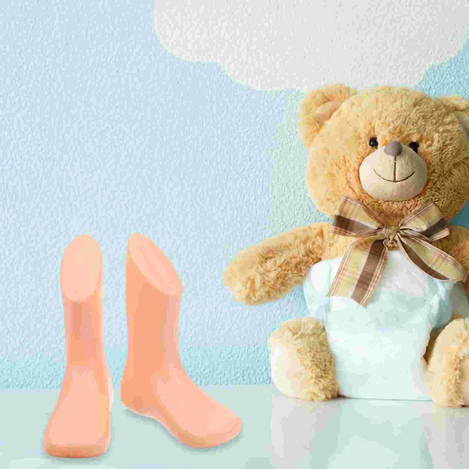 赤ちゃんのためのプラスチック製のマネキンの足モデル,幼児の靴,靴のフォーム,スタンドの靴下のディスプレイをサポート