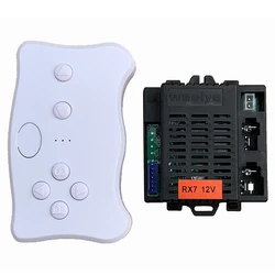 Weelye-mando a distancia y receptor para niños, RX7, 12V, 2,4G, Bluetooth, piezas de repuesto para coche