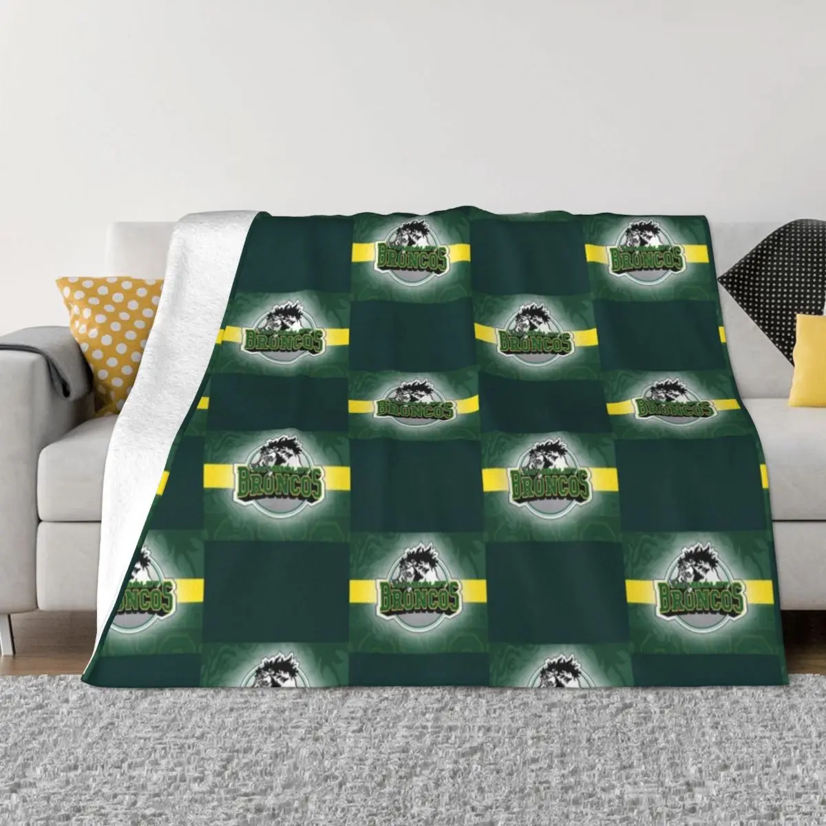 Humboldt broncos Throw Blanket Plaid Furrys Blankets