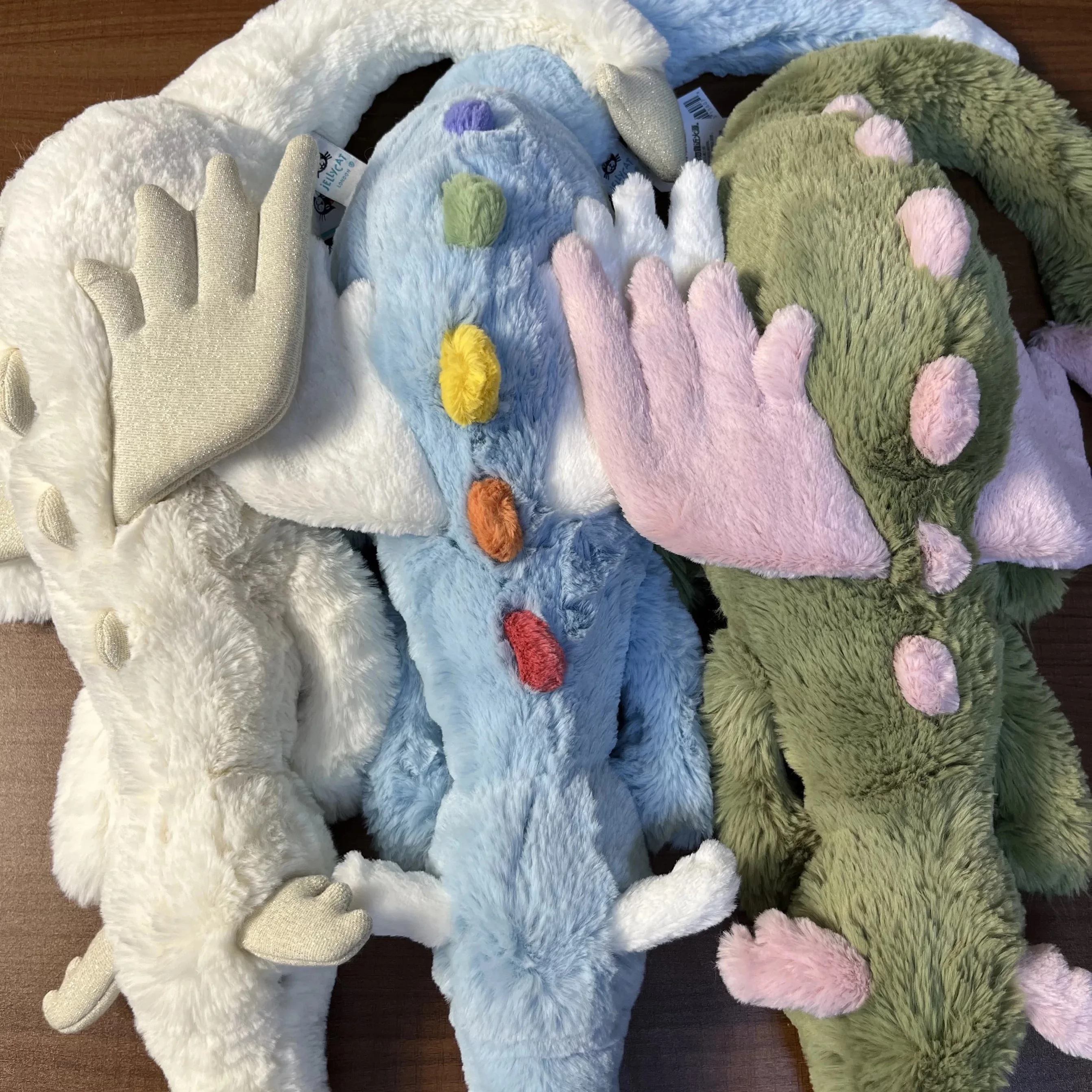 10/50/66cm Creative Full Size Plush Sky Flying Rainbow Dragon Toy Soft Stuffed Animal Pillow Fun Lazy Snow Dragon Kids Gift