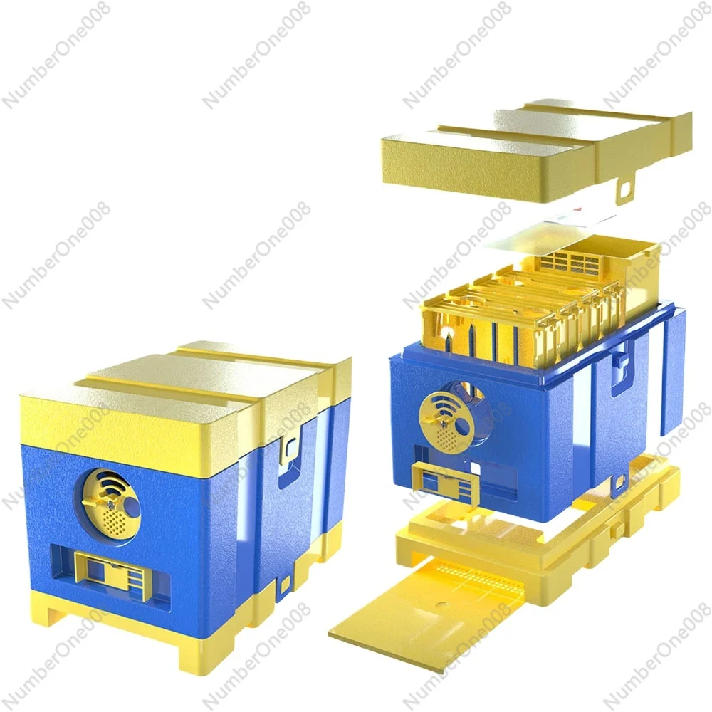 

Пластиковый мини-коробка для спасения королевы, улей для разведения нескольких королев с рамками, легкое и прочное оборудование для пчеловодства для папицы