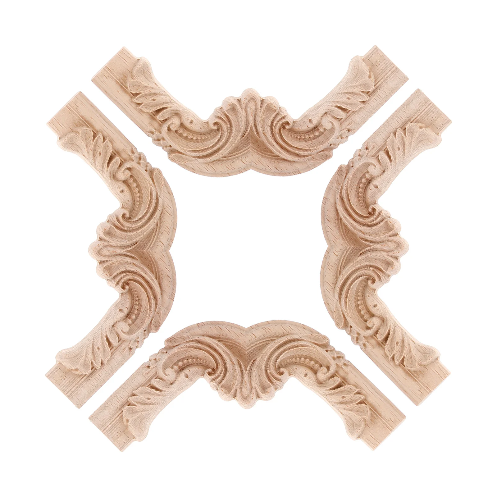 4 шт. Декоративные деревянные аппликации для мебели в стиле прованс