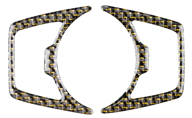 

Carbon Fiber Headlight Switch Panel Frame Trim Cover For Ford Mustang 2015-2023 Year Interior Upgrade Styling Accessories