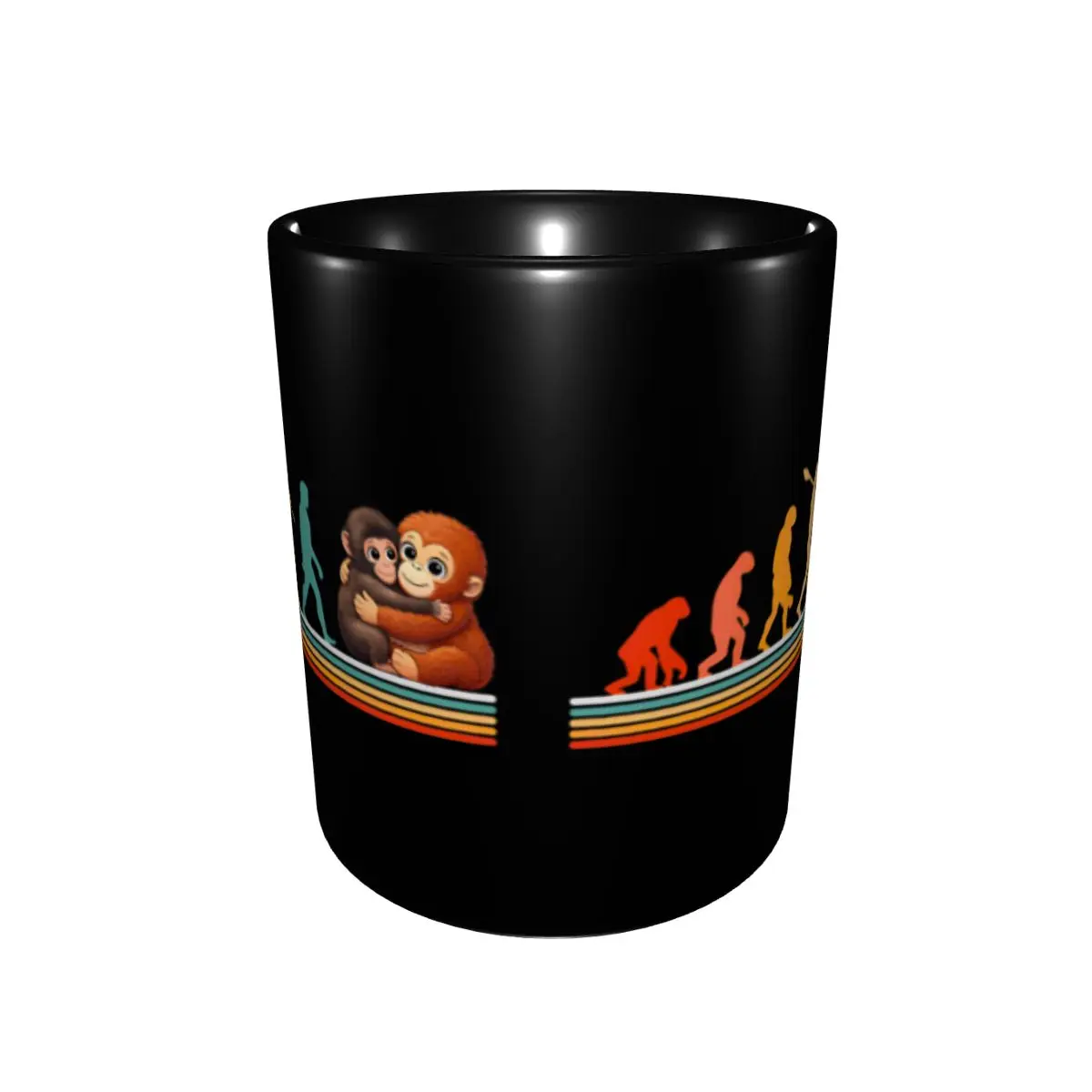 Monkey Punch Baby Monkey Holding Toy Accessories Coffee Mug Novelty Tea Cups Gifts