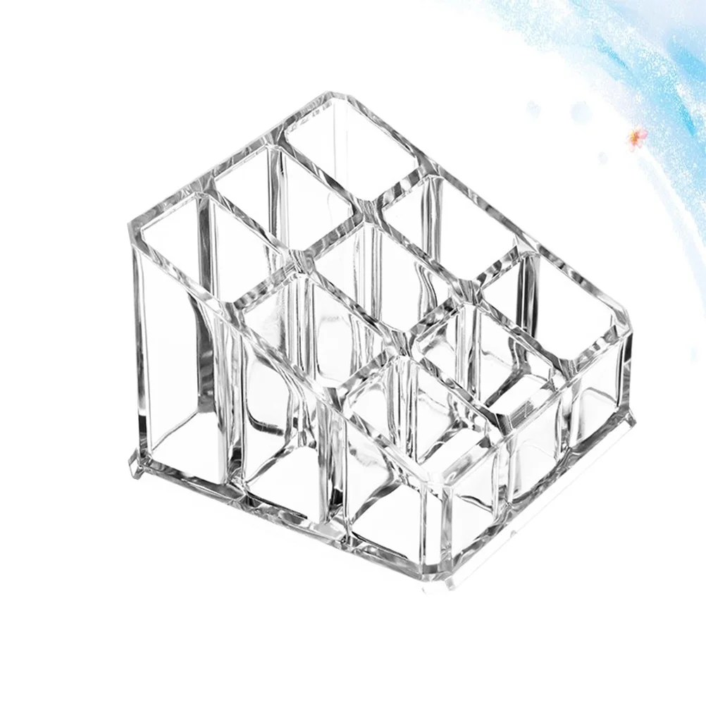 

Transparent Lipstick Storage Box Premium Plastic Holder Desktop Organizer For Countertop Dresser Makeup