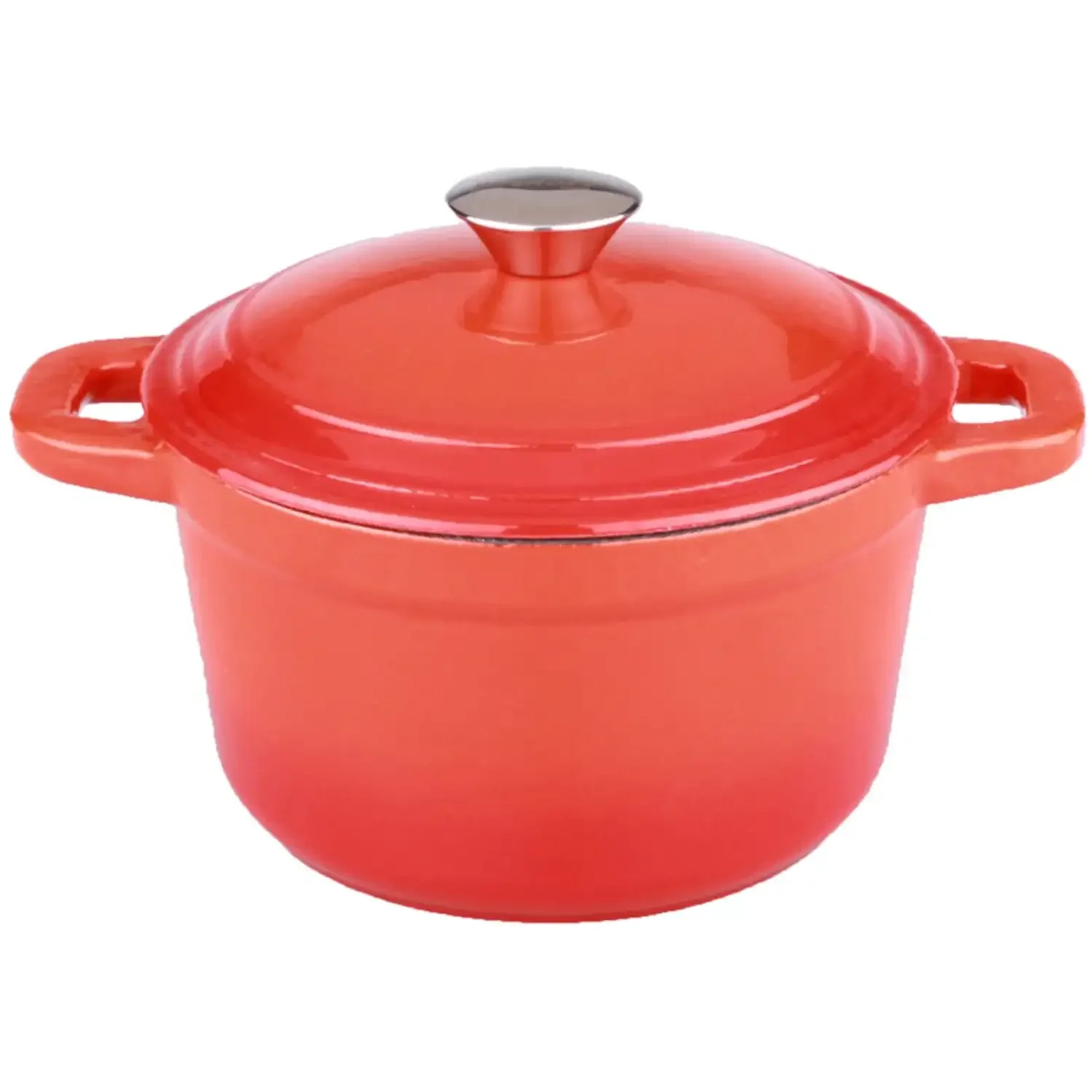 

3qt Cast Iron Round Cov Dutch Oven, Orange