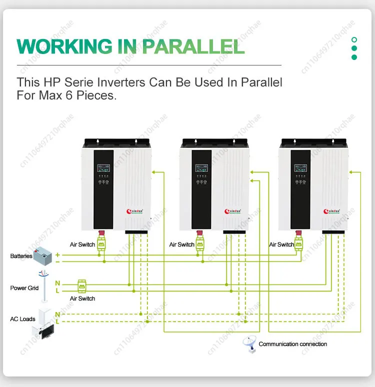 

Раствор энергоневисимости: интеллектуальный гибридный инвертор мощностью 5 кВт, чистая синусоида 48 В для автономной системы