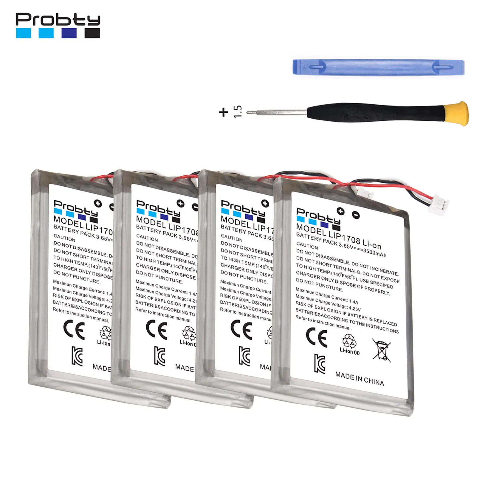 Probty-batería Original LIP1708 de 3500mAh para mando Sony PS5, batería recargable para mando de juego DualSense