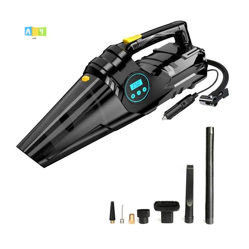 A04E-4-In-1 150PSI Autostop Tire Inflator: 12V Digital Pump With TPMS Dust Cleaner & LED Light For Vehicles