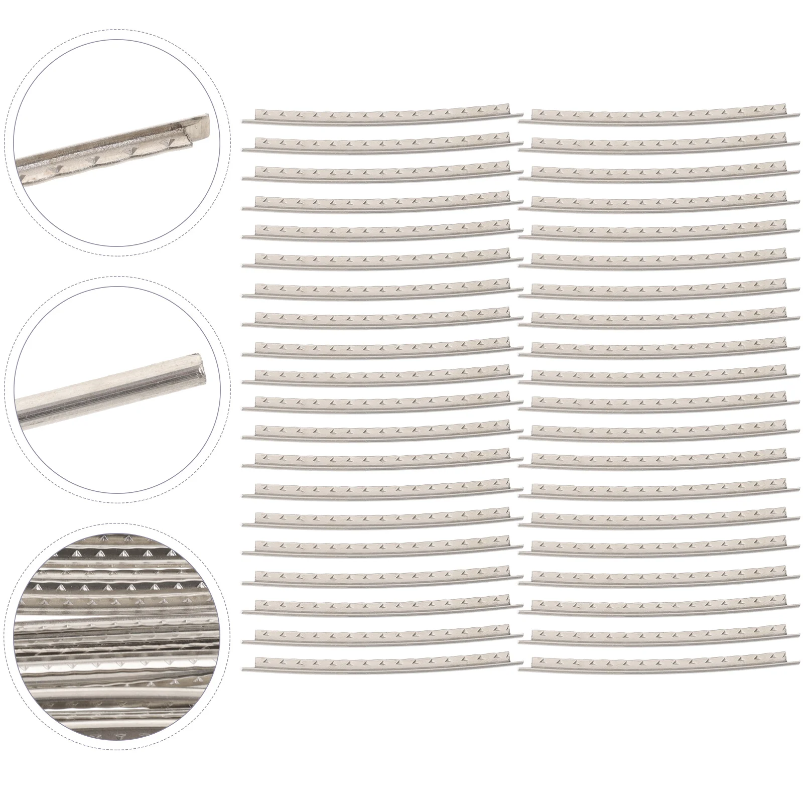 

40pcs Guitar Fret Wire White Copper Electric Classical Fret Replacement Upgrade Fretboard Accessories Guitar Supplies Luthier