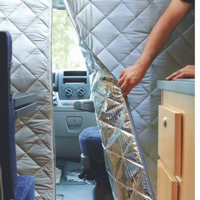 

RV Caravan Thermal Insulation Curtain For Fiat Ducato/Peugeot Boxer/Citroen Relay 2006+ Ram Promaster Aluminum Foil