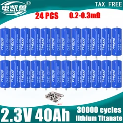 2.3V 40Ah 24PCS original yinlong Lithium titanate lto Battery 10c Electric Boat Solar Speaker Car Power Battery DIY 12V 24V 48V