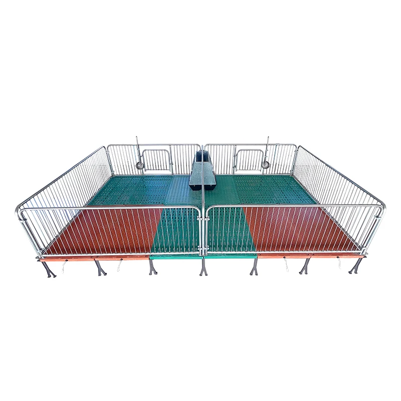 Pig nursery bed composite fecal leakage board Sow bed positioning bar with electric heating plate