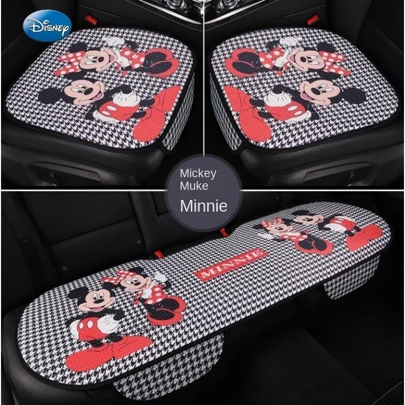 Disney car interior breathable cartoon cute Mickey and Minnie four-season universal seat cover car seat cover complete set.