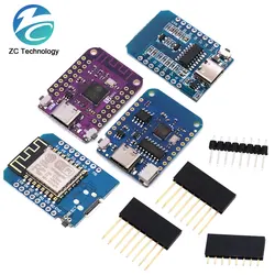 D1 S2 Mini ESP8266 ESP-12 ESP-12F CH340G CH340 V2 USB WeMos WIFI Development Board D1 Mini NodeMCU Lua IOT Board 3.3V With Pins