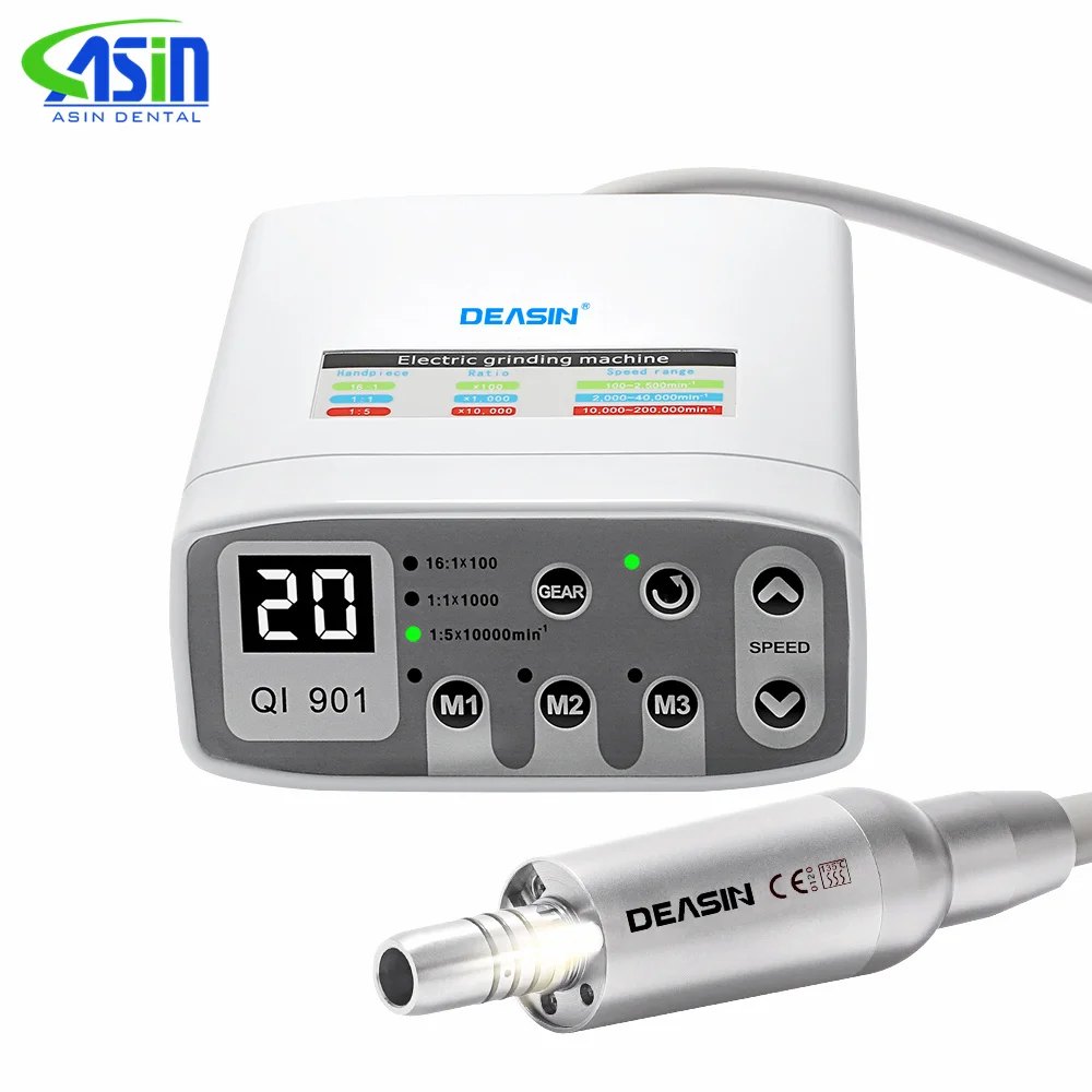 Dental Brushless LED Micro Motor Electric Grading Machine Internal Water Spray E-type Contra Angle Handpiece Clinical Equipment