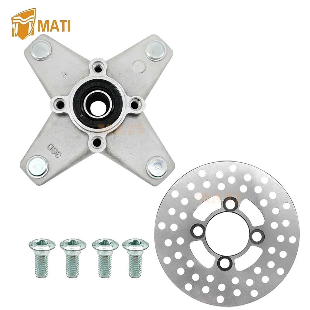 MATI Front Wheel Hub & Brake Rotor Assy for Yamaha Banshee 350 Warrior 350 Raptor 350 250 125 Blaster 200 3GD-25111-01-00