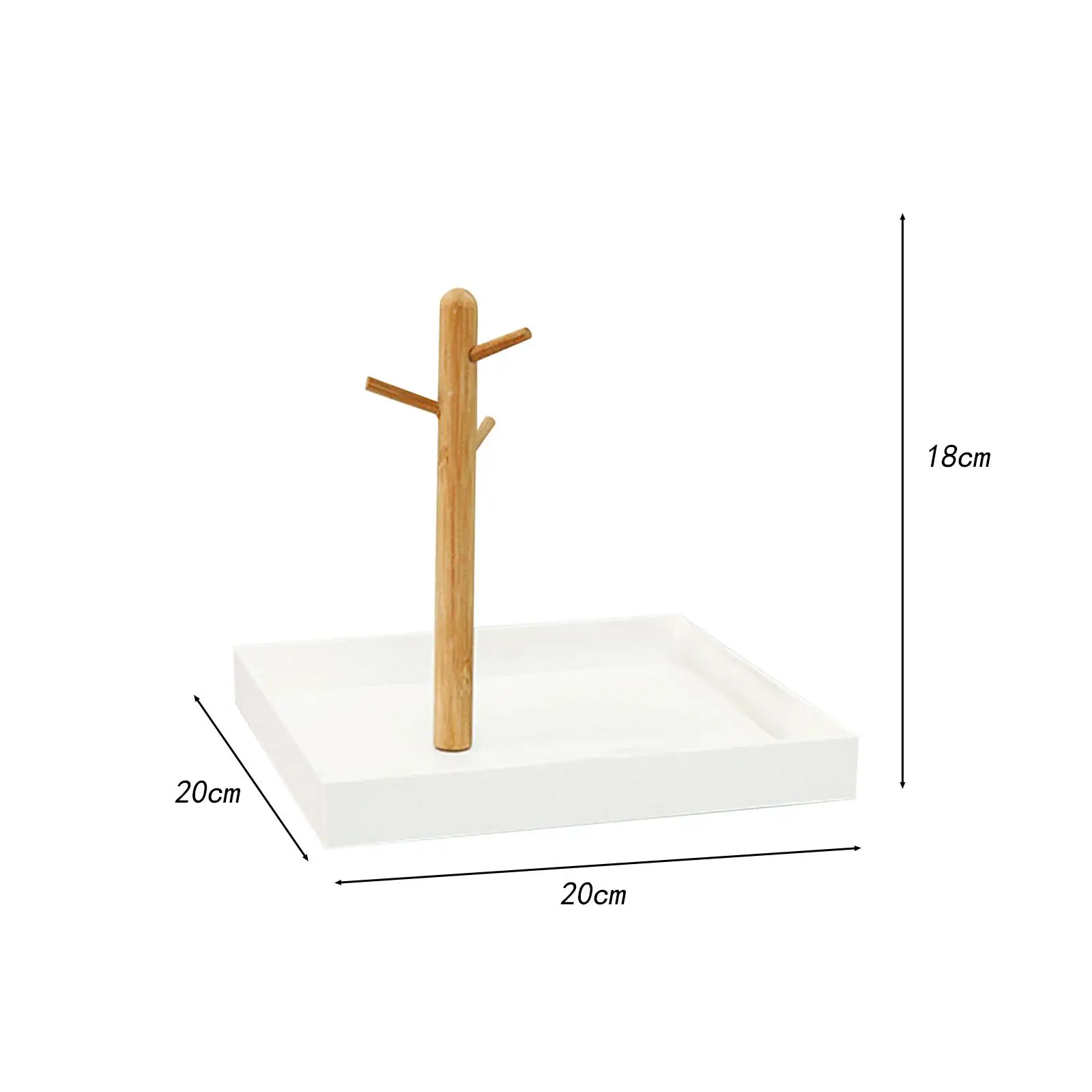 Bandeja de joyería, ganchos de almacenamiento, mesa de porche, bandeja para llaves de entrada, organizador colgante de 3 niveles para relojes, anillos de entrada para encimera, hogar