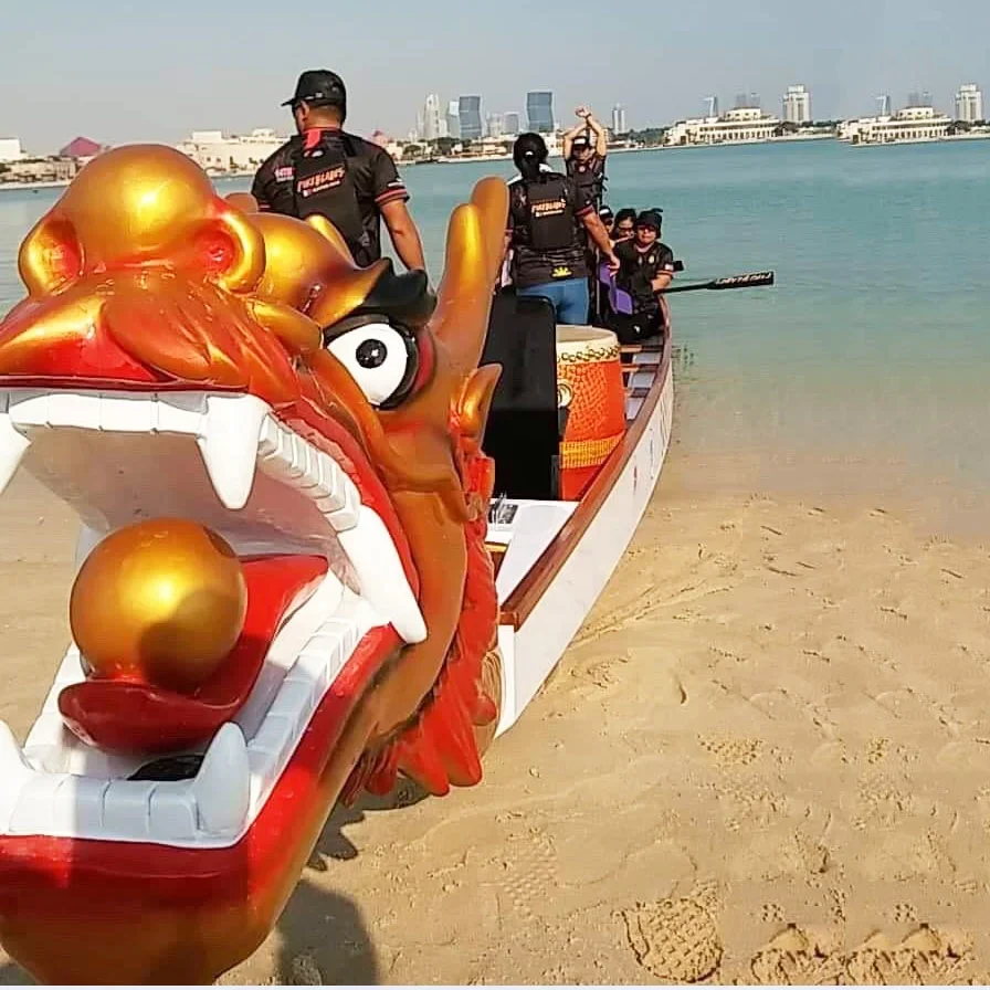 IDBF approved high quality stable racing dragon boats with strong competition in QATAR