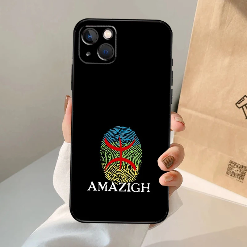 Amazigh Symbol Berber Academy Case For iPhone 16 15 14 13 Pro Max 12 Pro Max Mini 11 Pro Max XS X XR Plus Cover Shell