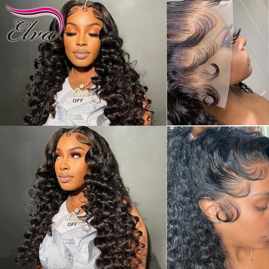 

13x6 HD Lace Frontal Human Hair Wigs For Women Body Wave HD Transparent Lace Front Human Hair Wig On Sale 250% Deep Body Wave