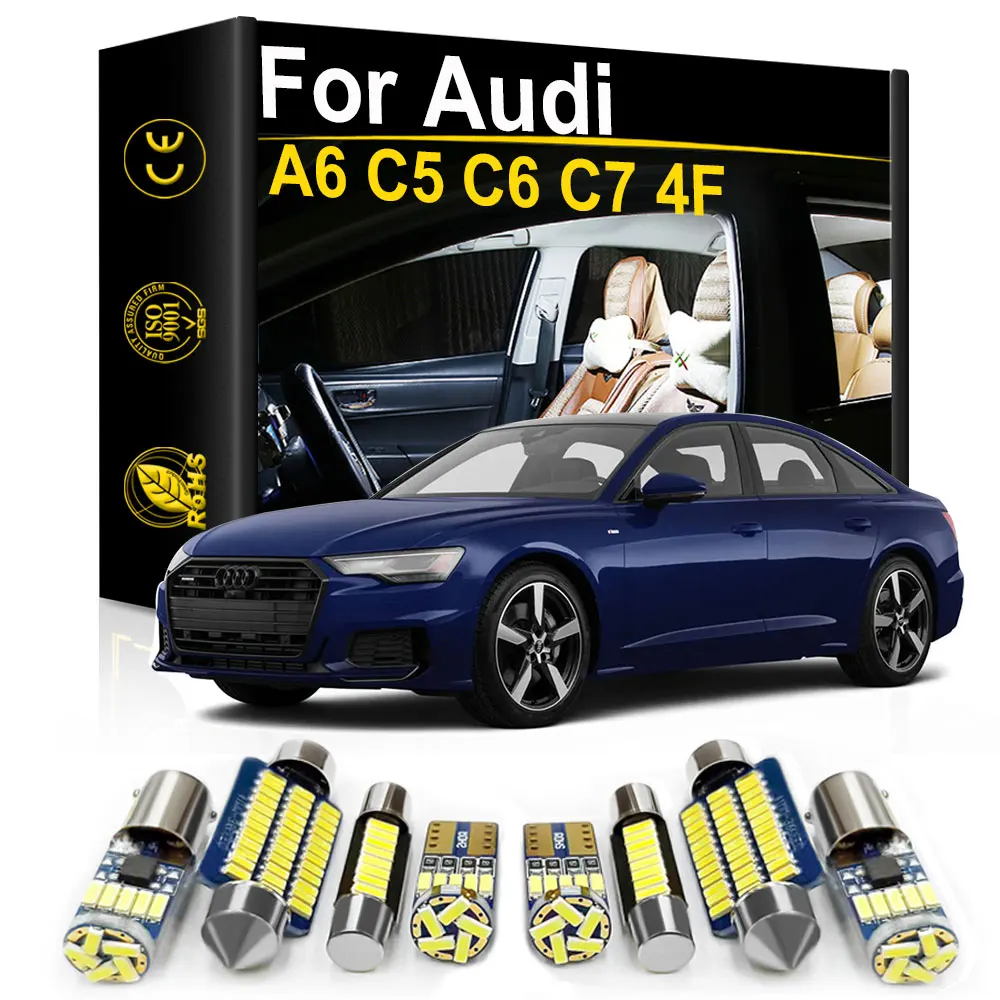 Interior LED Light For Audi A6 S6 RS6 C5 C6 C7 4F 1998 1999 2011 2012 2013 2014 2019 2020 Quattro Avant Sedan Accessories Canbus