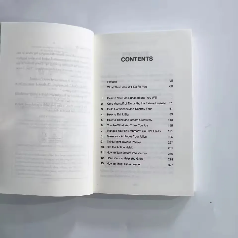 The Magic Of Thinking Big The True Secret Of Success English Book Paperback