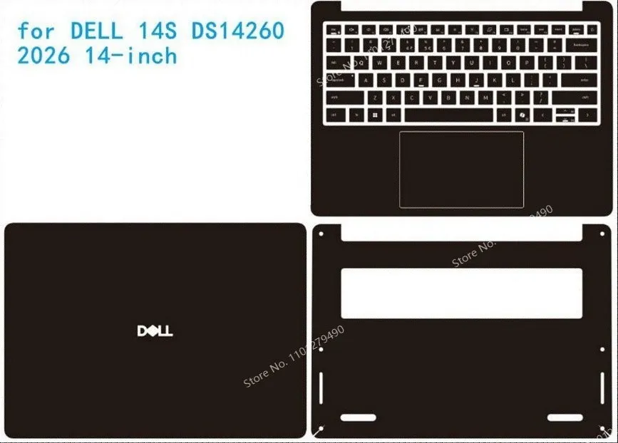 for DELL 14S DS14260 Notebook 14 inch 2026 DS 14260 Pre Cut Laptop Vinyl Decal Cover Sticker Skin Protector