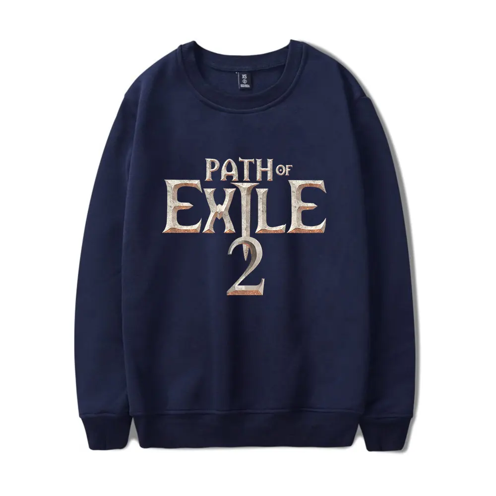 Path Of Exile 2 Merch Crewneck เสื้อคอสเพลย์ผู้หญิงผู้ชายแฟชั่นแขนยาวเสื้อยืด