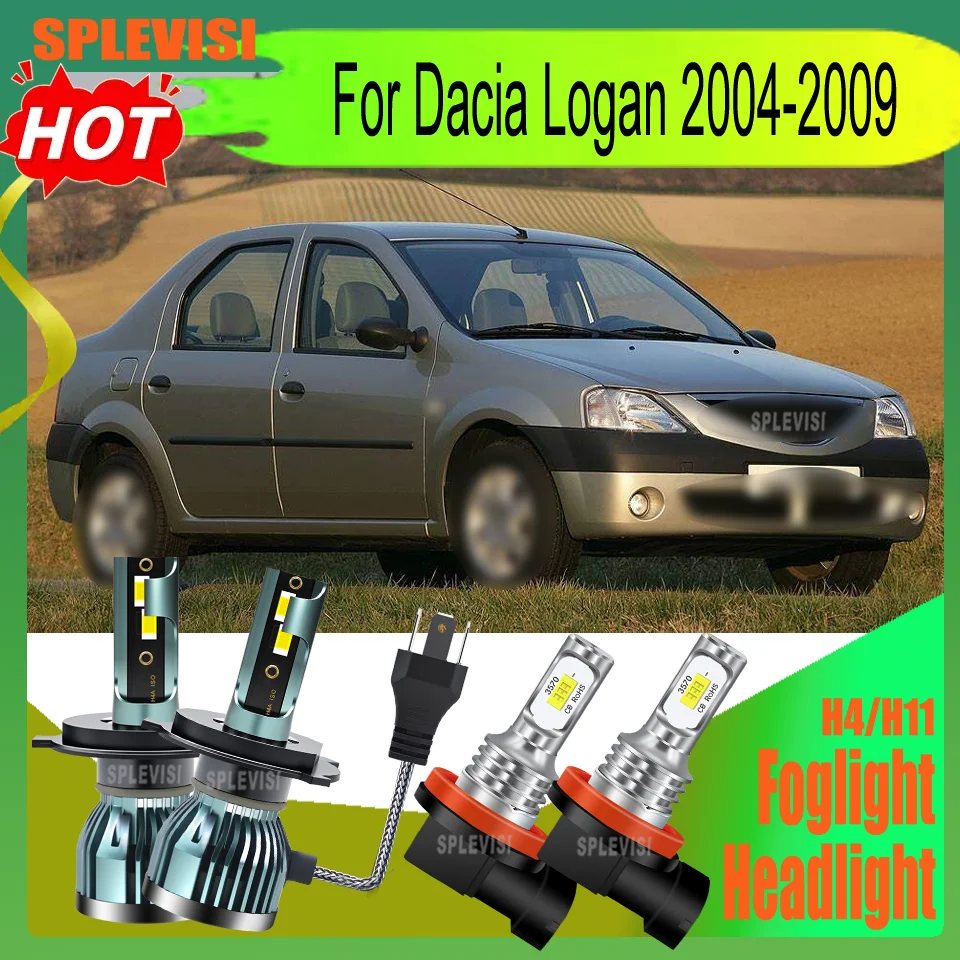 

LED 9003/H4 H11 Headlight Fog Light Compatible Applicable to bad weather durable For Dacia Logan 2004 2005 2006 2007 2008 2009
