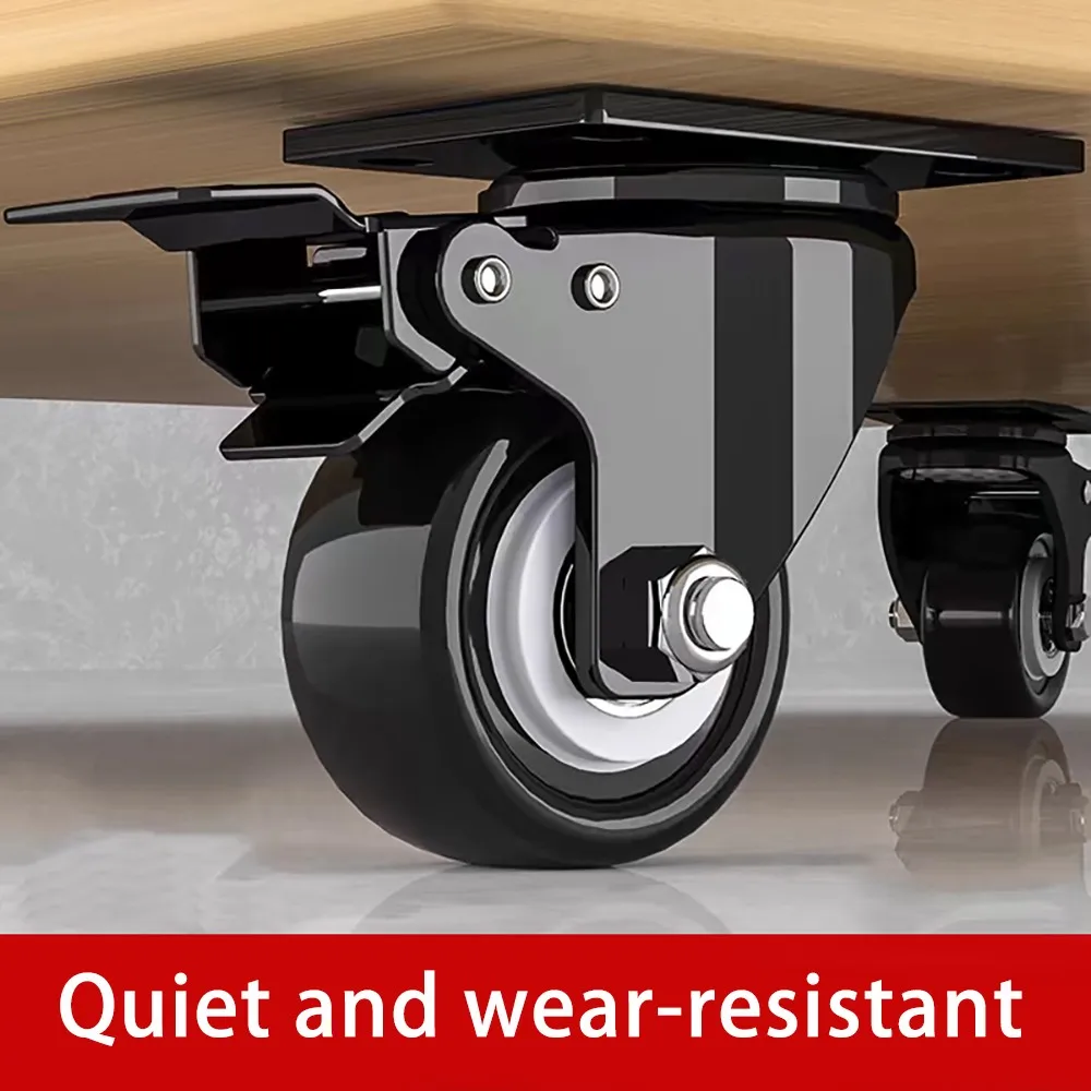 Heavy duty silent universal casters 1.5 inch, 2 inch, 2.5 inch, 3 inch with brakes.